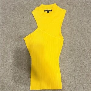 Boston Proper Vibrant Yellow Ribbed Tank Top